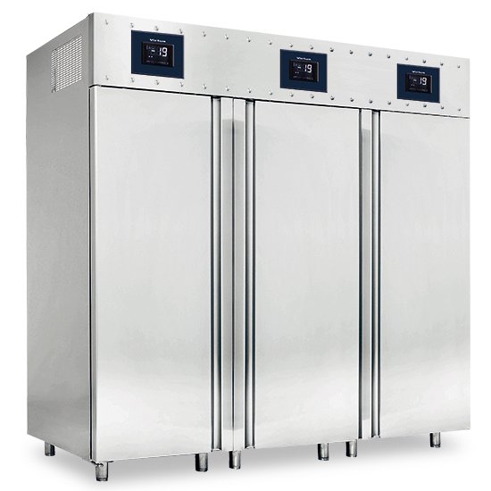 Tiefkühlschrank 700+1400 Liter aus Edelstahl GN 2/1, -10°/-22°C – WiFi –