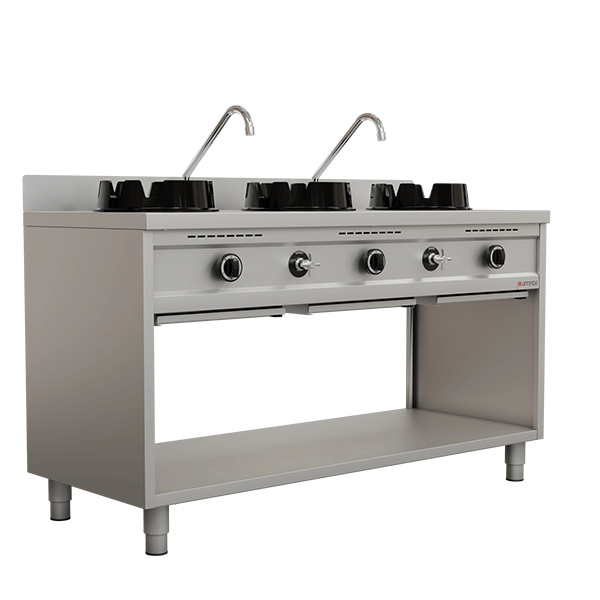 Wok Stoves | Wokstove | Gas wok stove – 3×15 kW – 3 cooking zone
