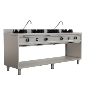 Wok Stoves | Wokstove | Gas wok stove – 4×15 kW – 4 cooking zone