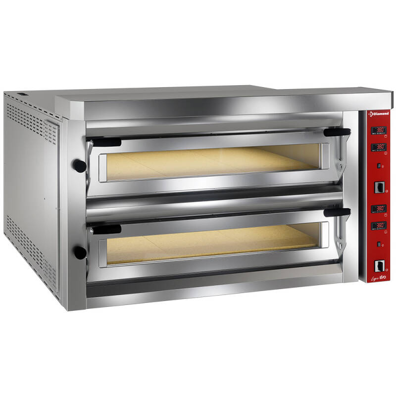 Forno elettrico a pizze “extra large”, 2x 9 pizze