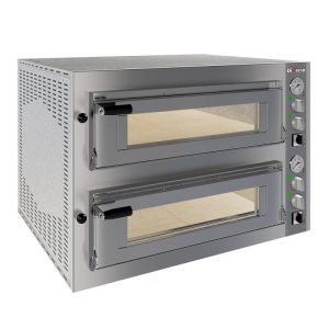 Forno elettrico 2x 4 pizze diam.350mm, 2 camere