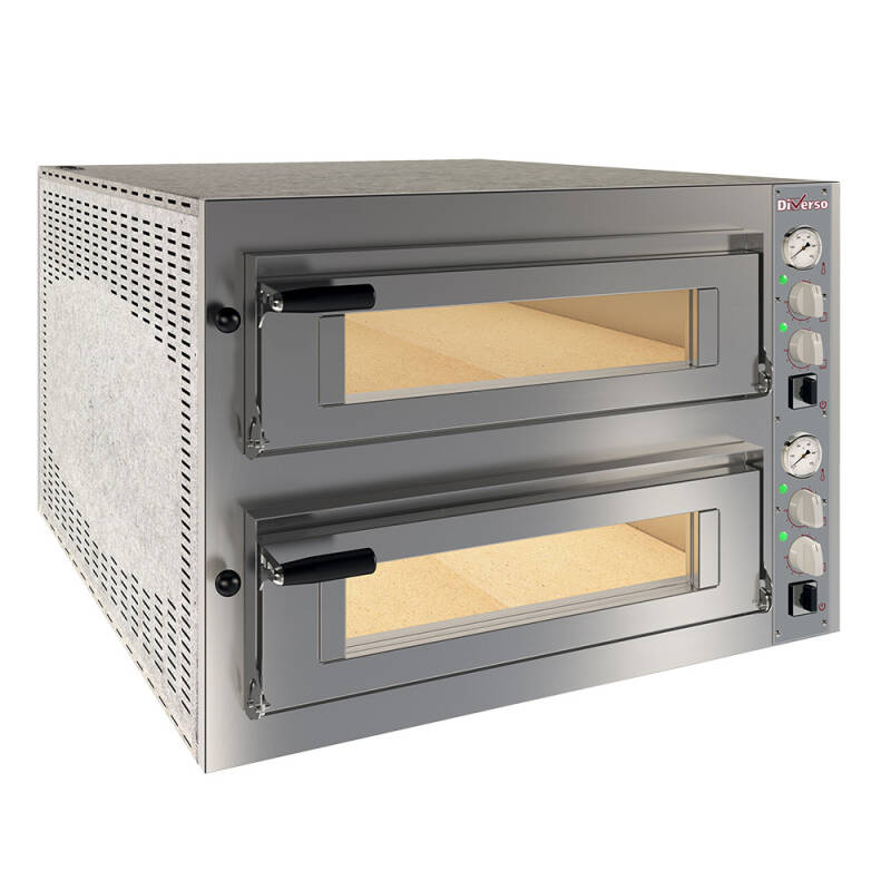 Forno elettrico 2x 6 pizze diam.350mm, 2 camere
