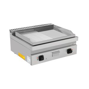 Countertop Electric | Electric Griddle – 1/2 Smooth + 1/2 Grooved CHROME – E70GP20B+GSC