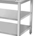 DEPTH 700mm + WITHOUT UPSTAND + DOUBLE SHELF | 700x700xH850mm