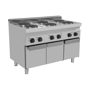 Cucine 700 | Cucina elettrica con porte 6 piastre – E70C30-K