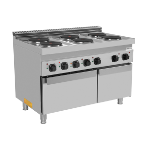 Cucina con Forno 700 | Cucina elettrica 6 piastre con forno elettrico – E70FEO30-K