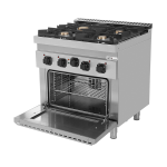 Cucina a gas con forno elettrico – 4 Fuochi