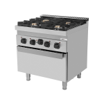 Cucina a gas con forno elettrico – 4 Fuochi