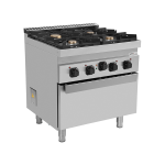 Cucina con Forno 700 | Cucina a gas con forno elettrico – 4 Fuochi – E70FG020