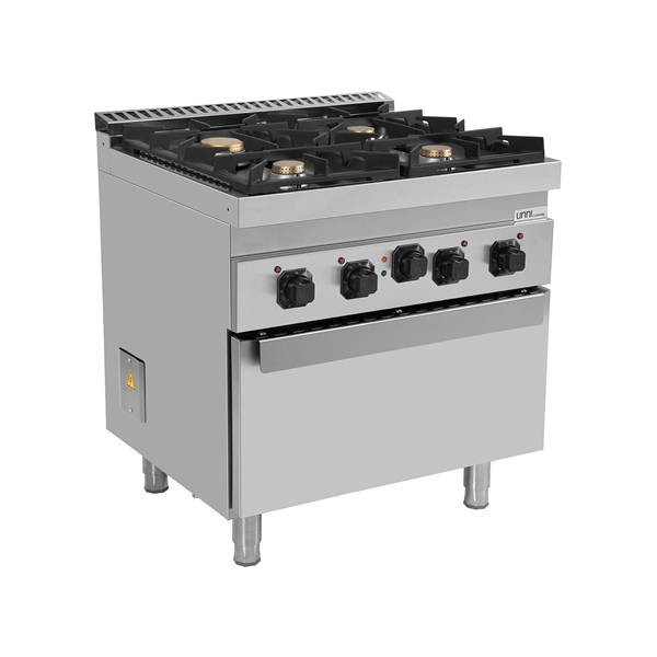 Cucina con Forno 700 | Cucina a gas con forno elettrico – 4 Fuochi – E70FG020