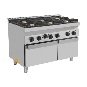 Cucina con Forno 700 | Cucina a gas con forno elettrico – 6 Fuochi – E70FGO30-K