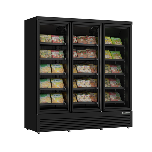 Glass Door Freezers | Glass Door Refrigerators | Freezer 3 Glass Doors – 1530Ltr