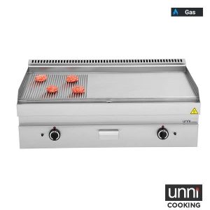 Gas Frying Plates | Gas Griddle – 1/3 GROOVED – 2/3 SMOOTH