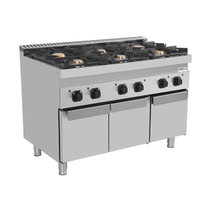 Cucina a gas con porte – 44kW – 6 Fuochi