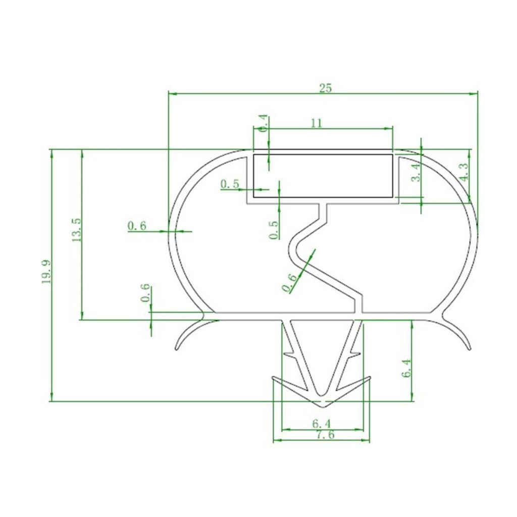 Guarnizione in gomma serie THS9 + THPS + TH903PZ, porta