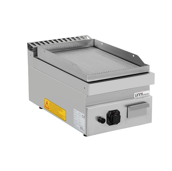 Countertop GAS | Griddle plate Gas– Grooved/Chrome – G70GP10B+GC