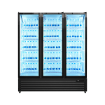Glass Door Refrigerators | 3-Door Glass Display Refrigerator 1160L – Professional Display Fridge