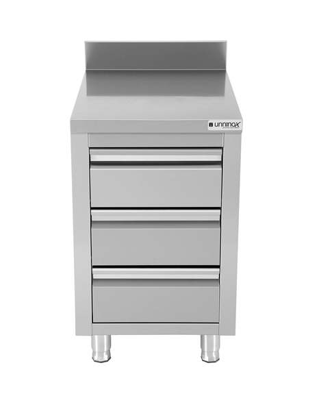 Drawer cabinets 700 | Drawer cabinet with 3 drawers & upstand