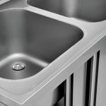 2 Bowls | Dishwasher sink unit 200x70xH85 2 Bowl Right