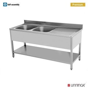 2 BOWLS | 160x70xH85cm – 2 Sinks Left