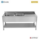 2 BOWLS | 200x70xH85cm – 2 Sinks Left