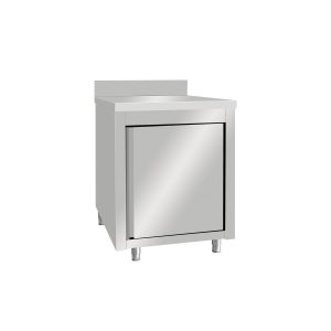Armadio da lavoro in acciaio inox, con alzatina, 60 x 70