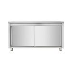 Arbeitsschrank aus Edelstahl, 80 x 70
