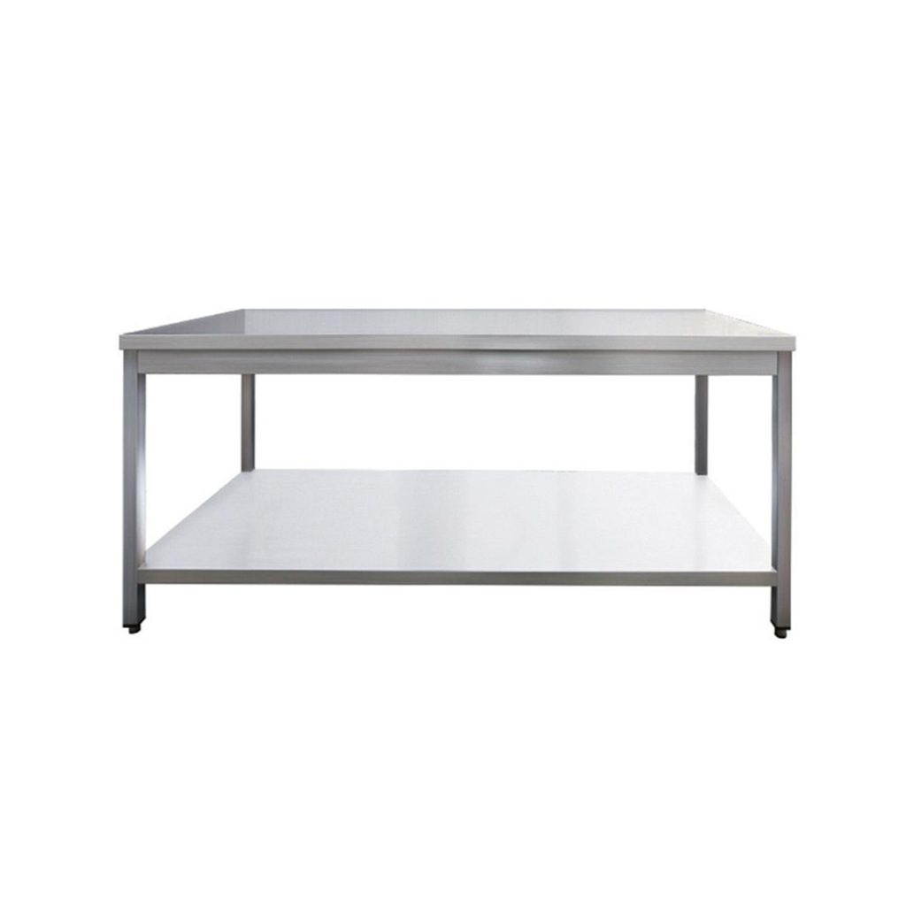Tavolo da lavoro in acciaio inox, 140 x 60