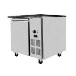 SNACK-Line Bain-Marie Theke 2x GN1/1, Granit Star Galaxy schwarz, 88x82x85,5 Glasaufbau Klarglas schwarzer Rand, ohne Zwischenablage, H=396mm