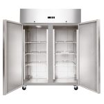 Edelstahltiefkühlschrank, Inhalt 1333 Liter, GN2/1