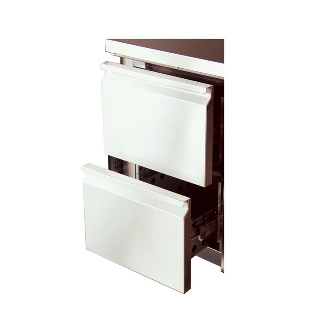2er Schubladenblock 1/2+1/2 für Kühltisch 700 Serie – THP