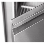 Tavolo refrigerato 2 porte con alzatina, ventilato, 136x70