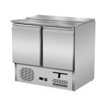 Saladette 2 porte, 90 x 70, con coperchio scorrevole