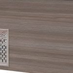 SNACK-Line, Kalte Theke, 4x GN1/1, Granit Star Galaxy schwarz, 153x82x85.5 Glasaufbau Klarglas schwarzer Rand, ohne Zwischenablage H=396mm