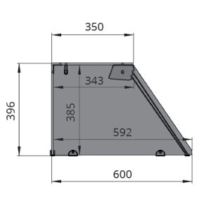 SNACK-Line, Kalte Theke, 6x GN1/1, Granit Star Galaxy schwarz, 223x82x85.5 Glasaufbau Klarglas ohne Zwischenablage, H=396mm