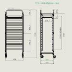 Carrello portavassoi, 15x teglia 40x60