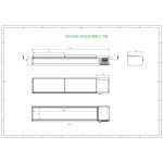 Vetrina refrigerata a giorno GN 1/3, 200 x 40, coperchio in acciaio inox