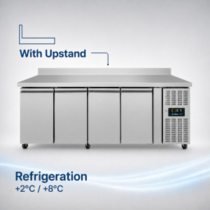 Refrigerated & Freezer tables | Refrigerated Counter – 4 Doors – 2230x700x850mm