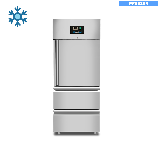 Freezers | Freezer – 1 Door – GN 2/1 – 650 Liters – 1 Half Door and 2 Drawers