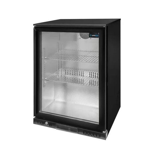Glass Door Refrigerators | Barcooler Black 1 Door – 600x525xH900mm