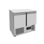 Refrigerated & Freezer tables | Refrigerated Workbench | 2 Doors (1/1 GN) | +2°C / +8°C | 90x70x85(h) cm