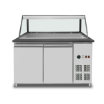 Saladettes & Preparation Tables | Bain-Marie Counter – 4x GN 1/1 – 153 × 82 × 85.5 cm