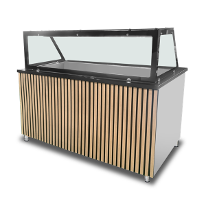 Saladettes & Preparation Tables | Bain-Marie Counter – 4x GN 1/1 – 153 × 82 × 85.5 cm