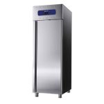 Congelatore da 700 litri in inox, GN 2/1, -10°/-22°C, isolamento 85 mm