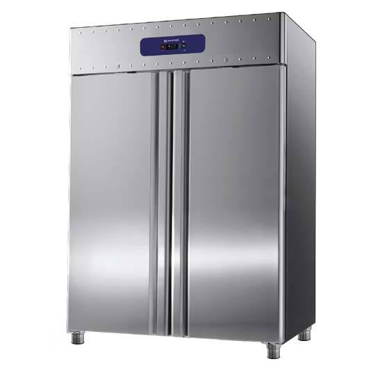 Congelatore da 1400 litri in inox, GN 2/1, -10°/-22°C