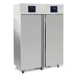 Frigorifero da 700+700 litri in inox a 2 temperature GN 2/1, -2°/+8°C|-10°/-22°C – WiFi