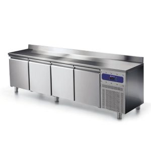 Tavolo freezer 600 mm 4 porte 430×325 mm con alzatina, -10°/-20°C