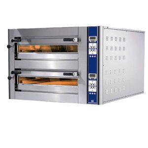 forno pizza elettrico da 6+6 pizze ø 350 mm, controllo elettronico