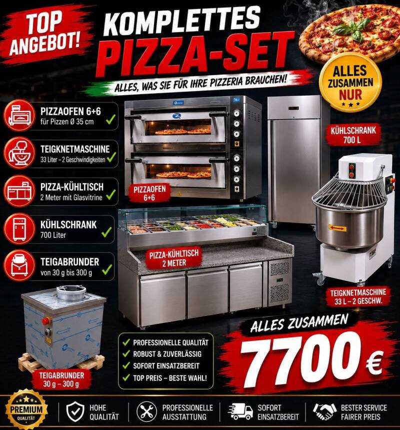 Set Completo Pizzeria Professionale – Pronto all’Uso