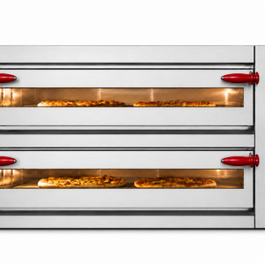 Forno elettrico professionale digitale per pizzeria – doppia camera – 9+9 pizze Ø 34 cm – 26,64 kW – 380 V